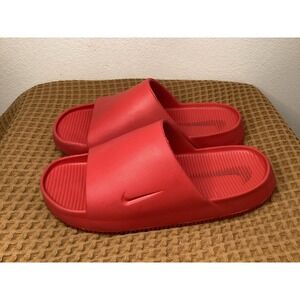 Nike Calm Slides Men's Size 11 FD4116-600 University Red Comfort Foam